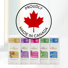 Purelygreat Tea Tree Deodorant application shows smooth swipe for all-day odor control.