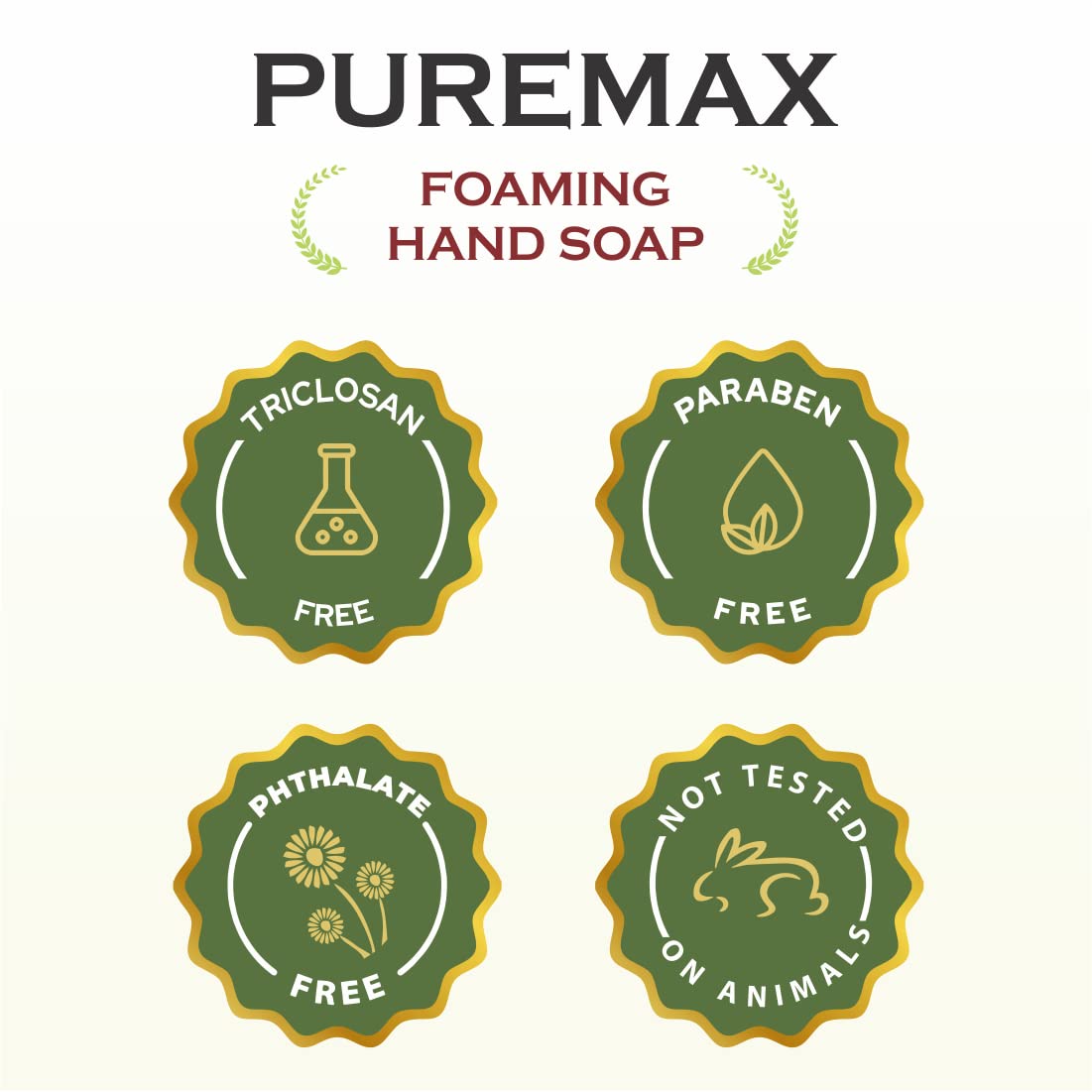 Puremax ingredients emphasize green chemistry and cruelty-free cleaning