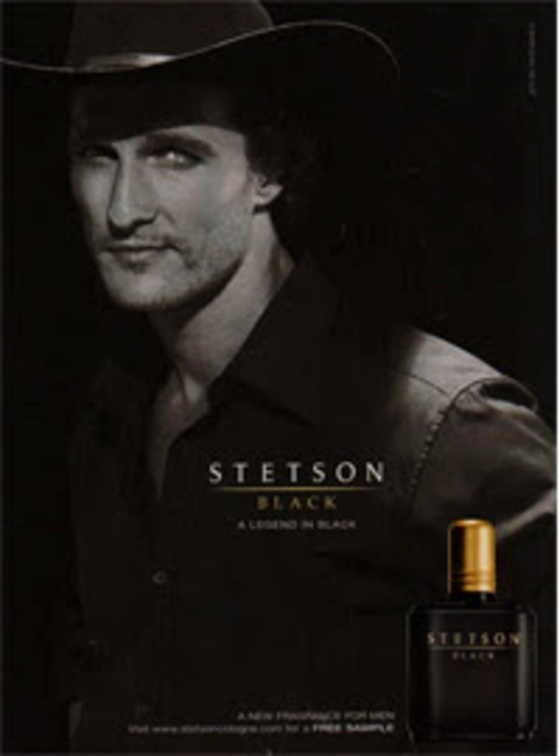 PureScents Stetson Black spice notes graphic hints at warm, cozy evenings.