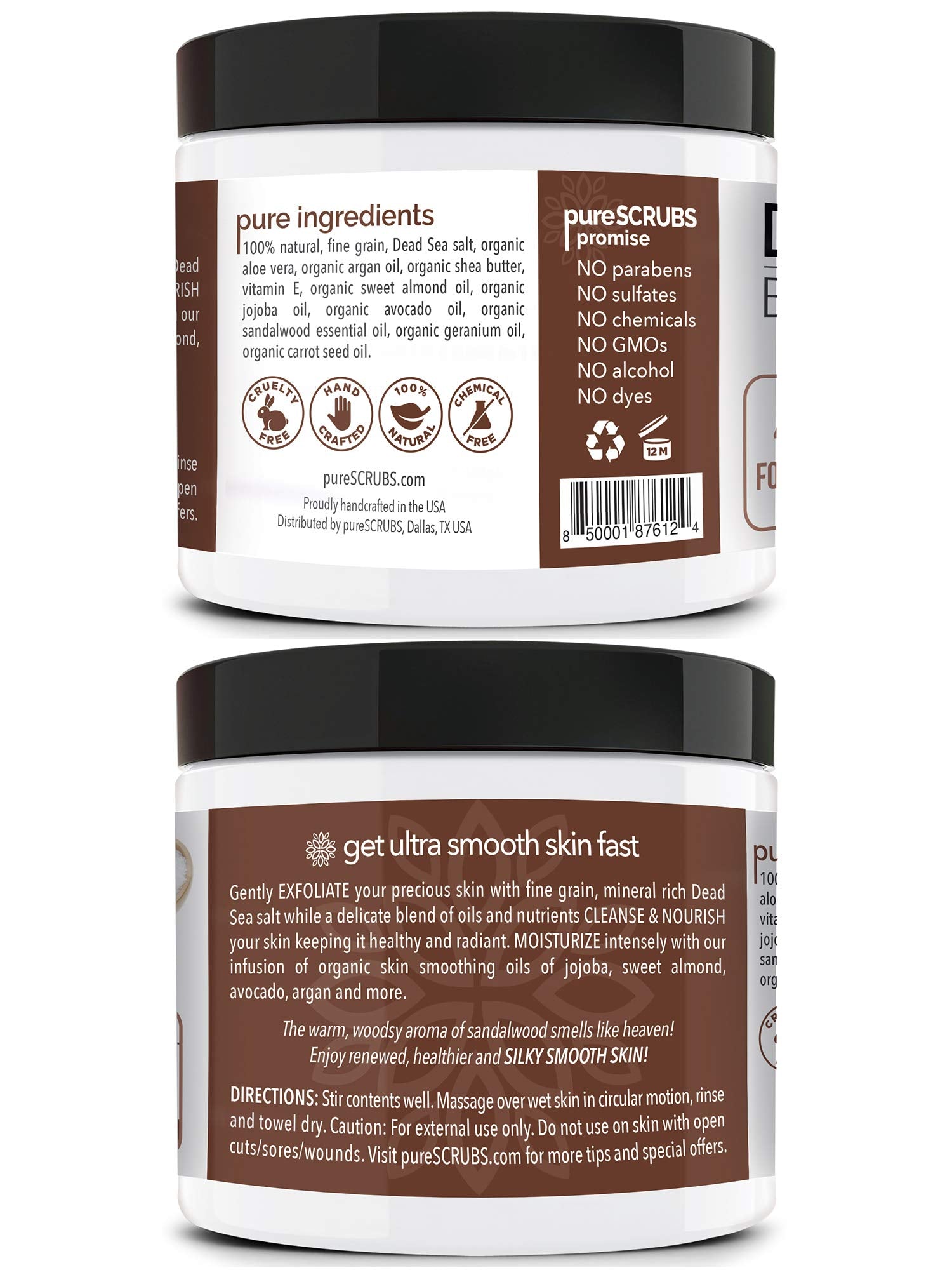 pureSCRUBS wooden spoon in scrub set helps scoop easily and mess-free.