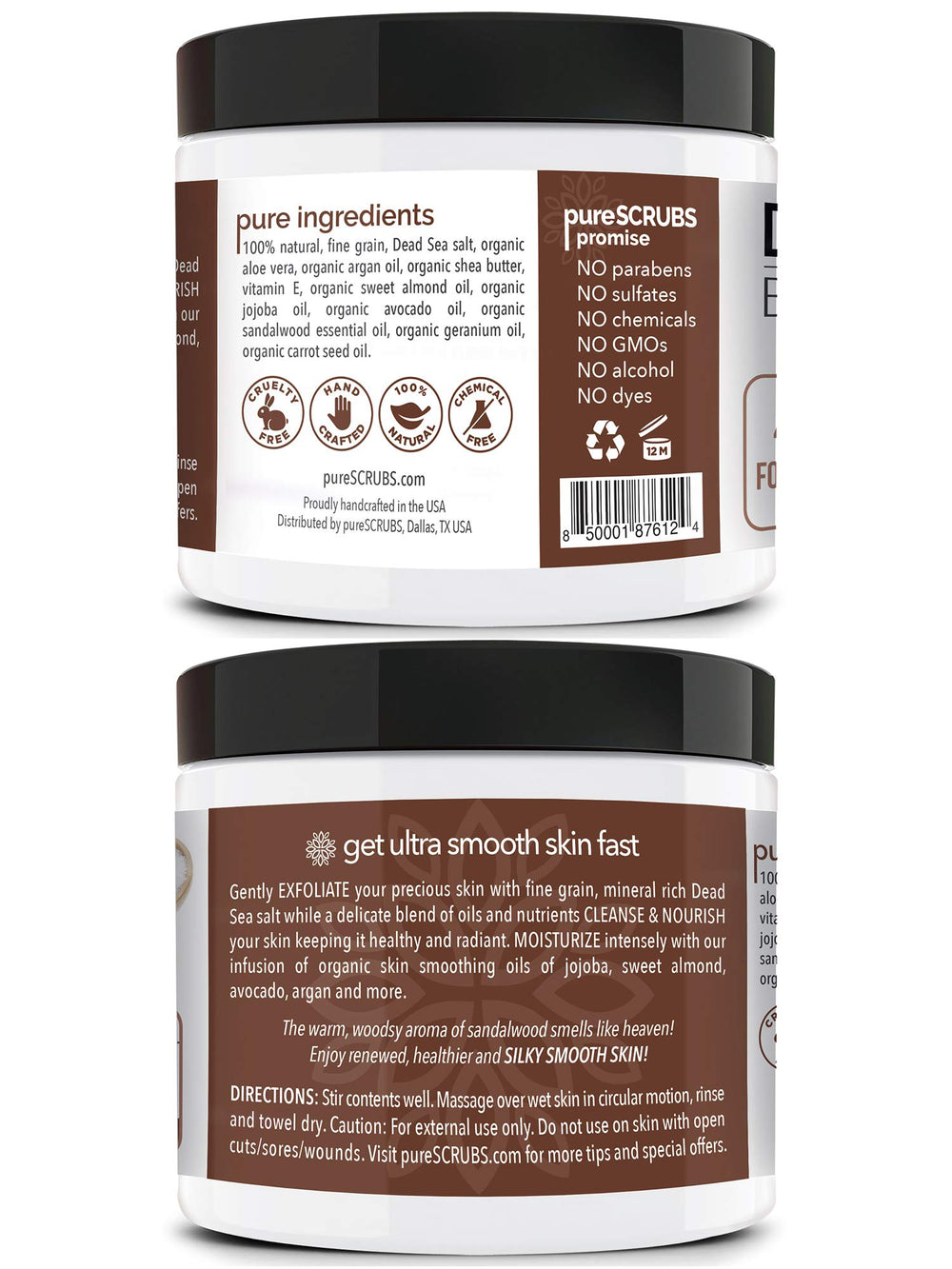 pureSCRUBS wooden spoon in scrub set helps scoop easily and mess-free.
