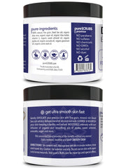 PureSCRUBS wooden spoon included for mess-free scooping and application.