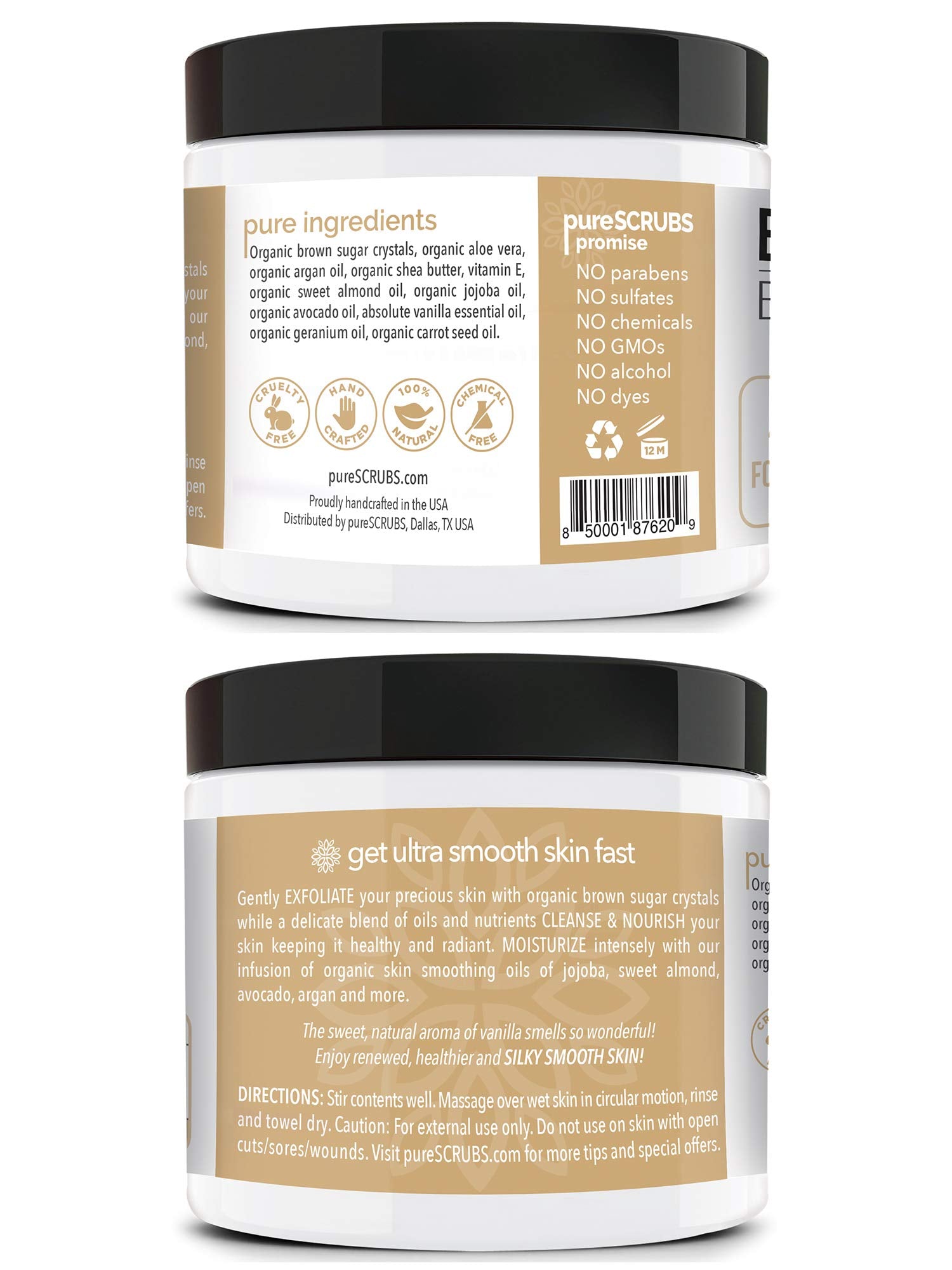 pureSCRUBS wooden spoon scoop highlights convenient, mess-free application