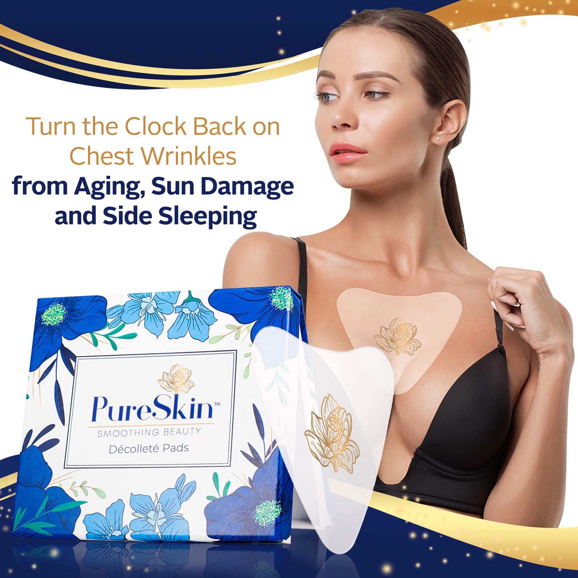 PureSkin silicone gel texture closeup demonstrates skin-hydrating patch