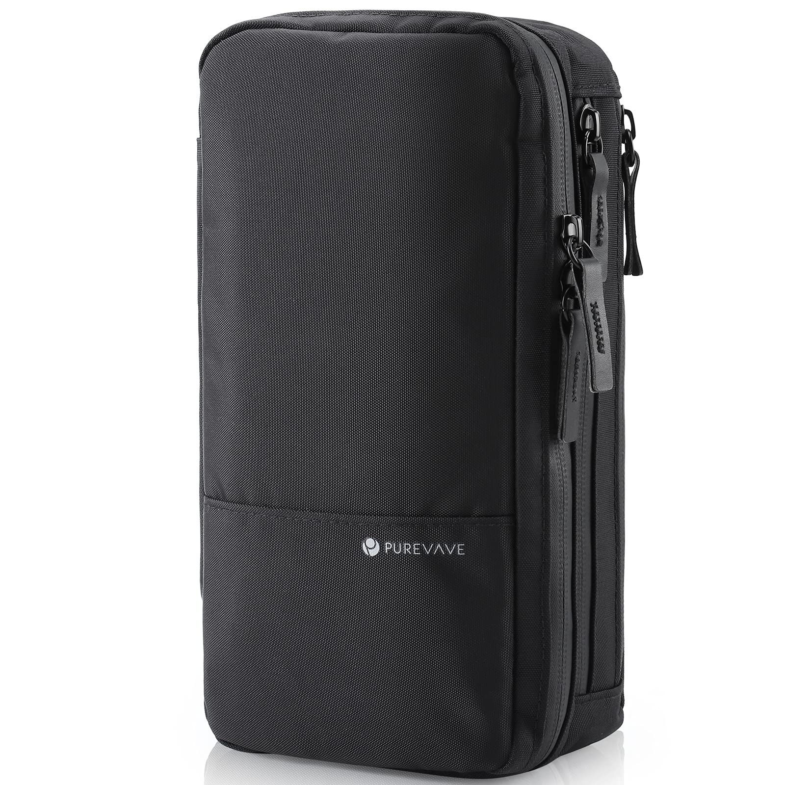Purevave compact mens toiletry bag front compartments for on-the-go organization