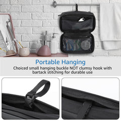 Purevave compact mens toiletry bag hanging buckle for easy hanging