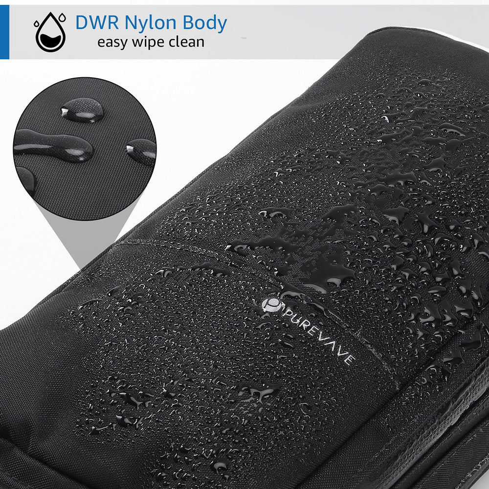 Purevave compact mens toiletry bag size and dimensions for travel planning