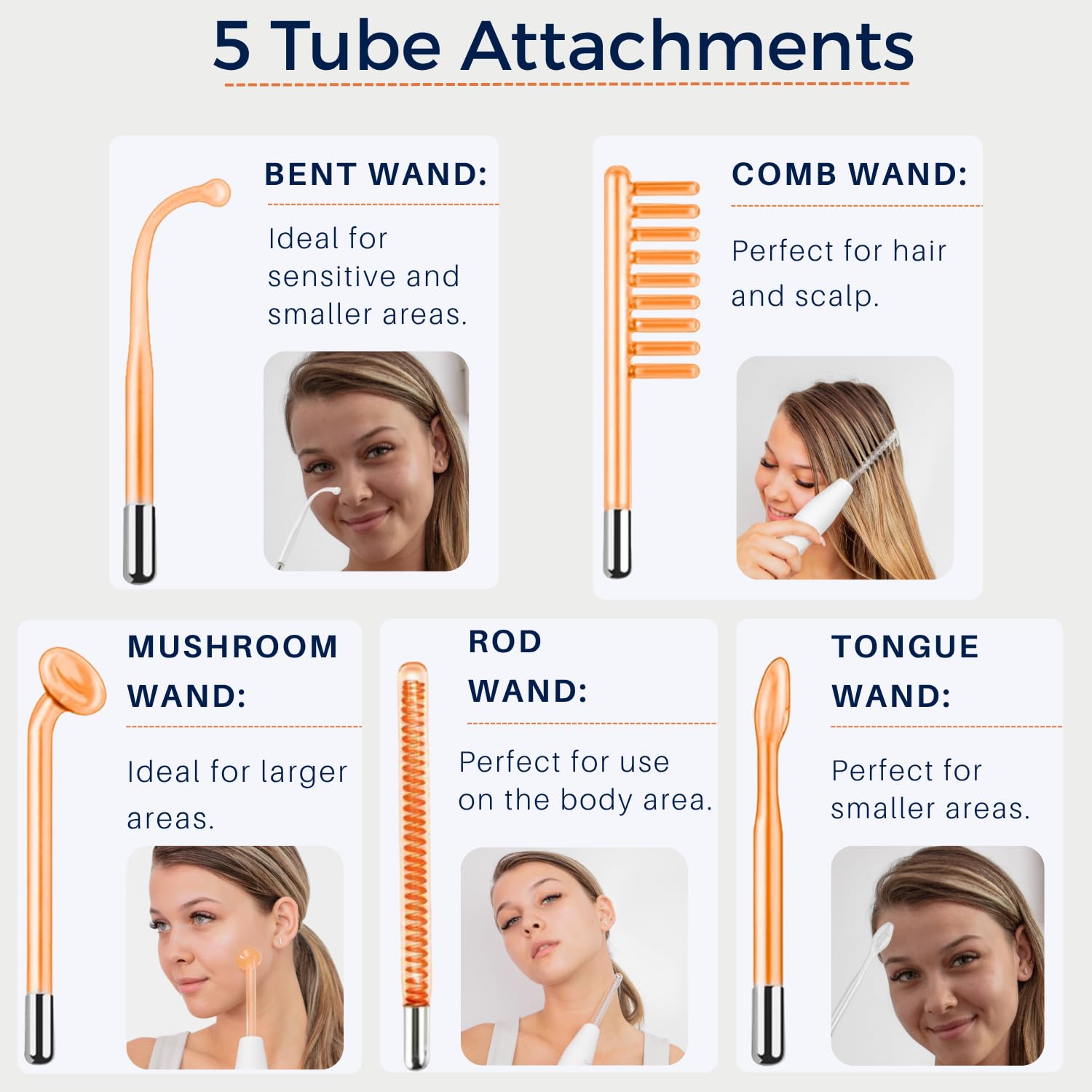 PureYou DermatiPrem bent wand for targeted touch across facial contours