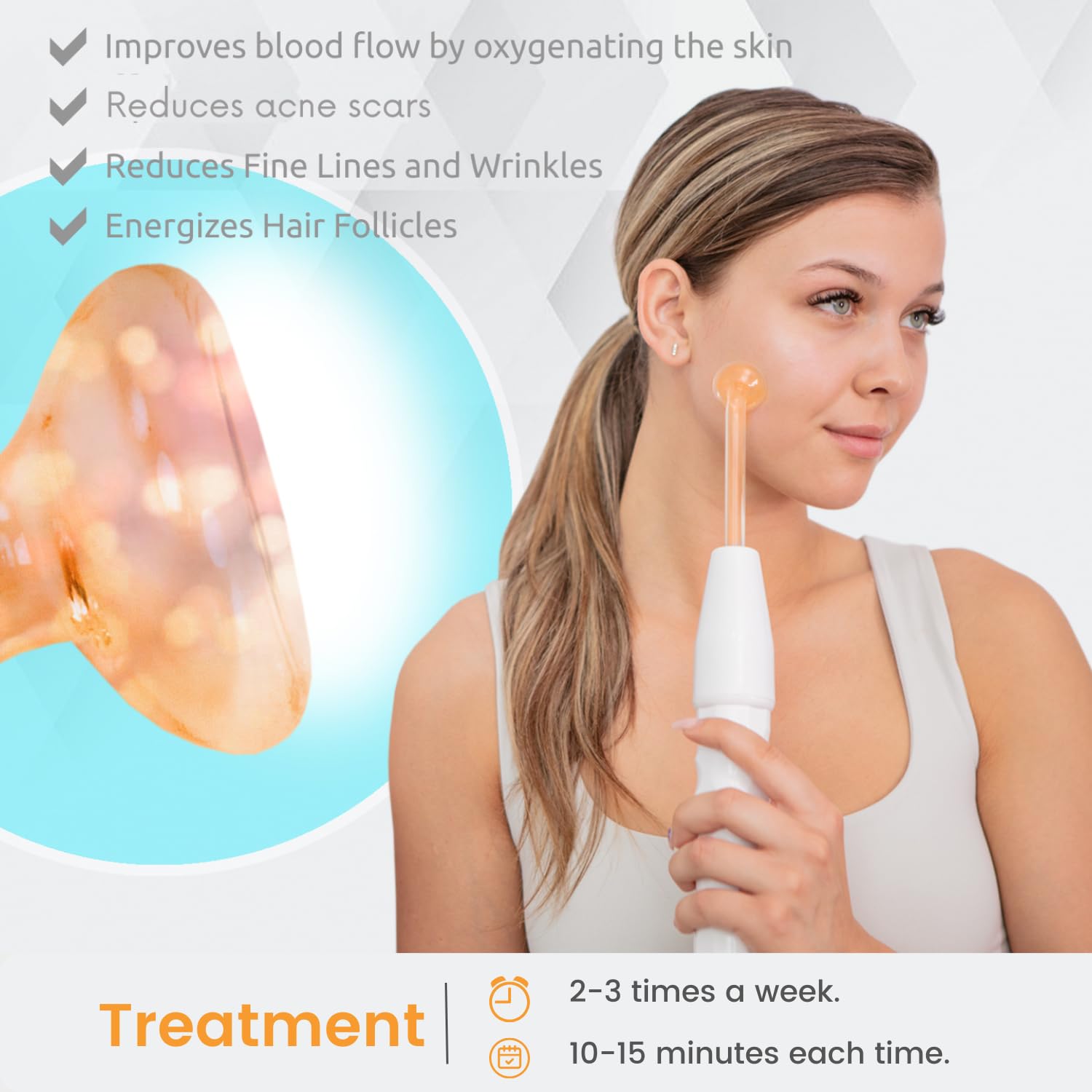 PureYou DermatiPrem comb wand aids even attachment contact and gentle stimulation