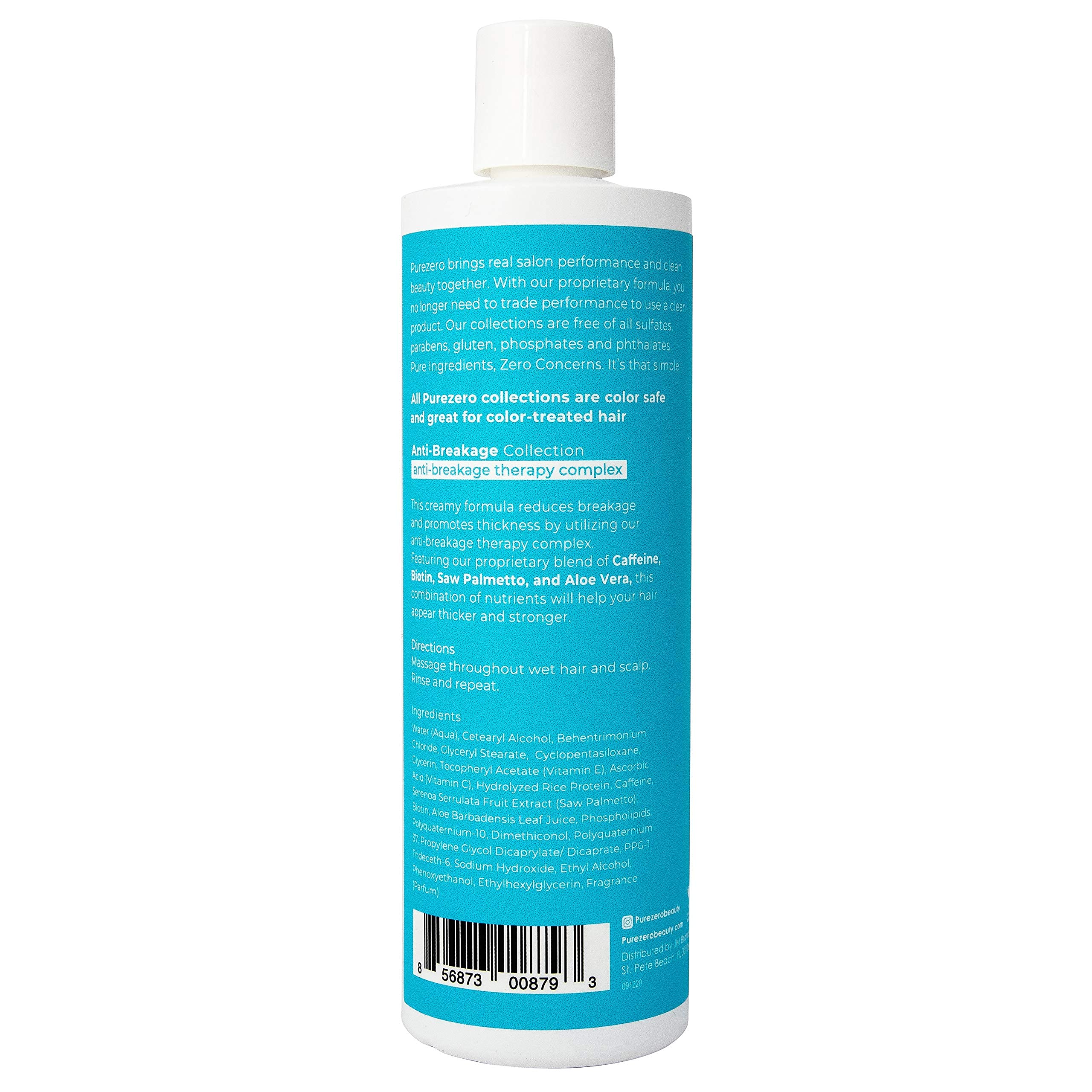Purezero bathroom routine scene suggests daily use for healthier-looking hair