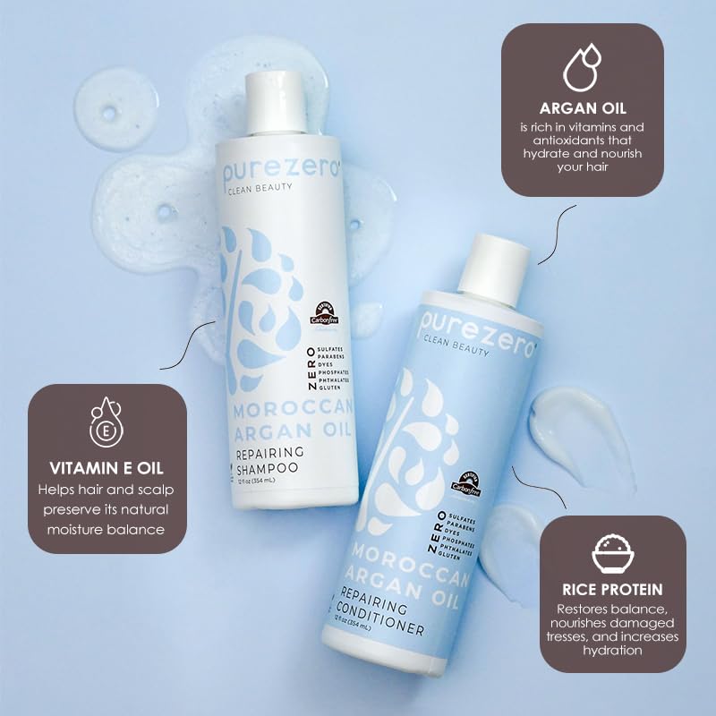 Purezero Clean ingredients label highlights vegan, cruelty-free and safe formulation.