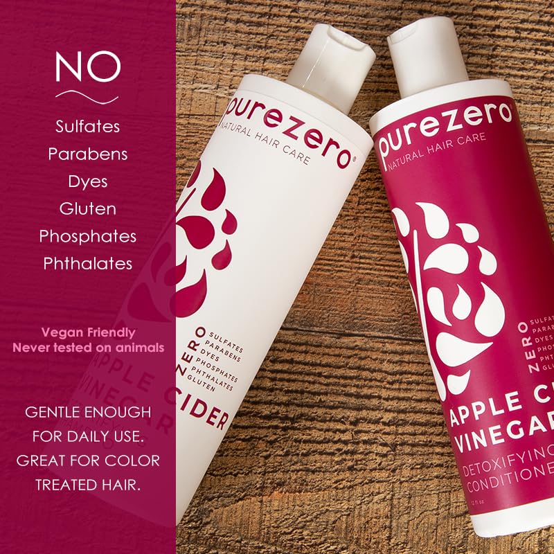 Purezero clean ingredients label emphasizes vegan, cruelty-free sourcing.