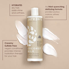 Purezero coconut milk set packaging—vegan and cruelty-free promise