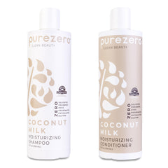 Purezero coconut milk shampoo bottle—hydration for smoother hair