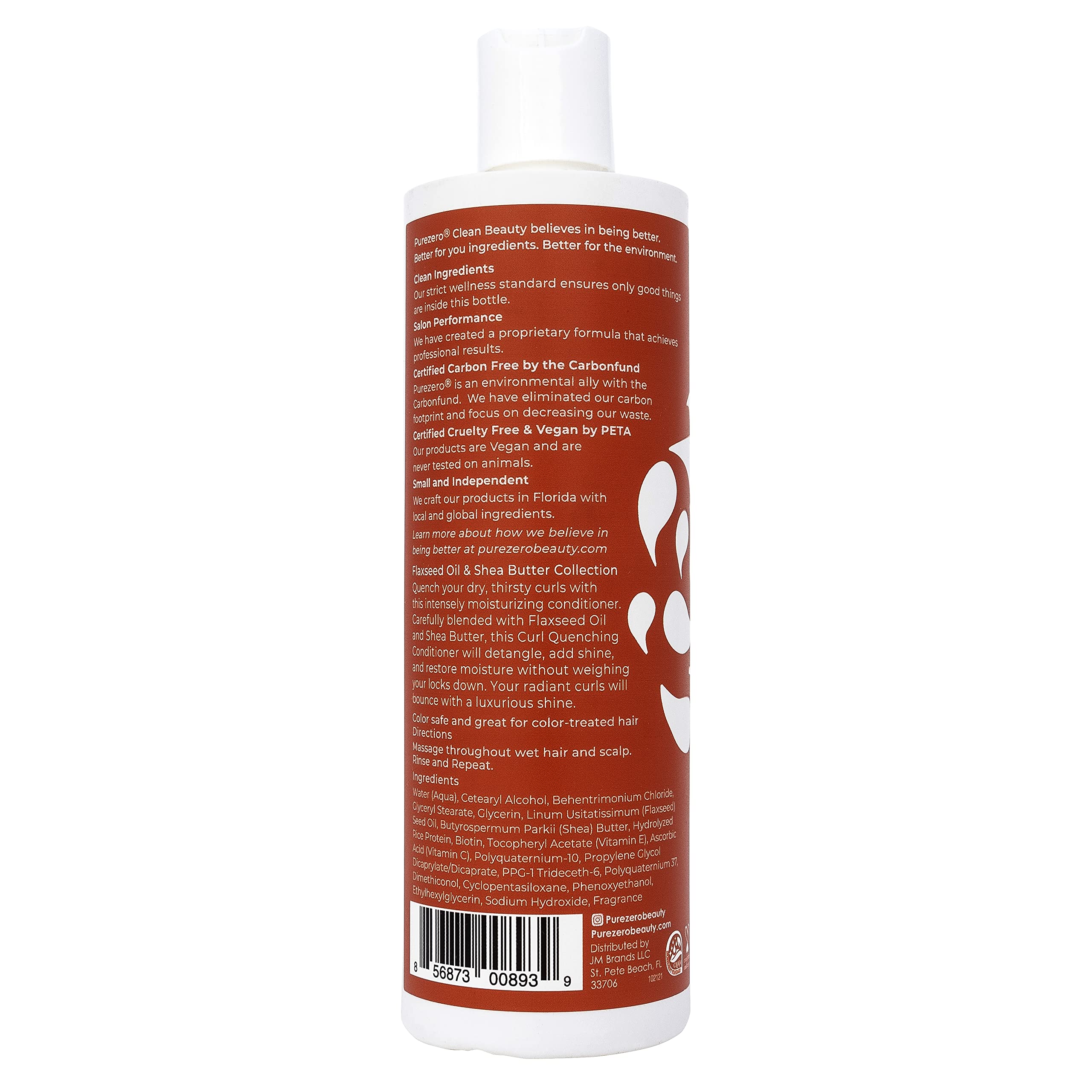 Purezero color-treated hair glow after use emphasizes color-safe hydration