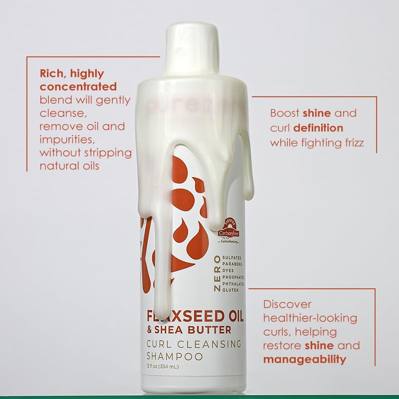 Purezero flaxseed oil and shea butter conditioner silky hair close-up detangling