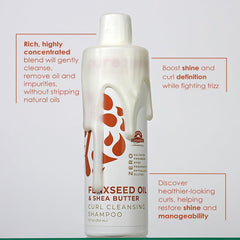 Purezero flaxseed oil and shea butter conditioner silky hair close-up detangling