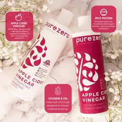 Purezero hair-glow after-use shows smooth, hydrated strands.