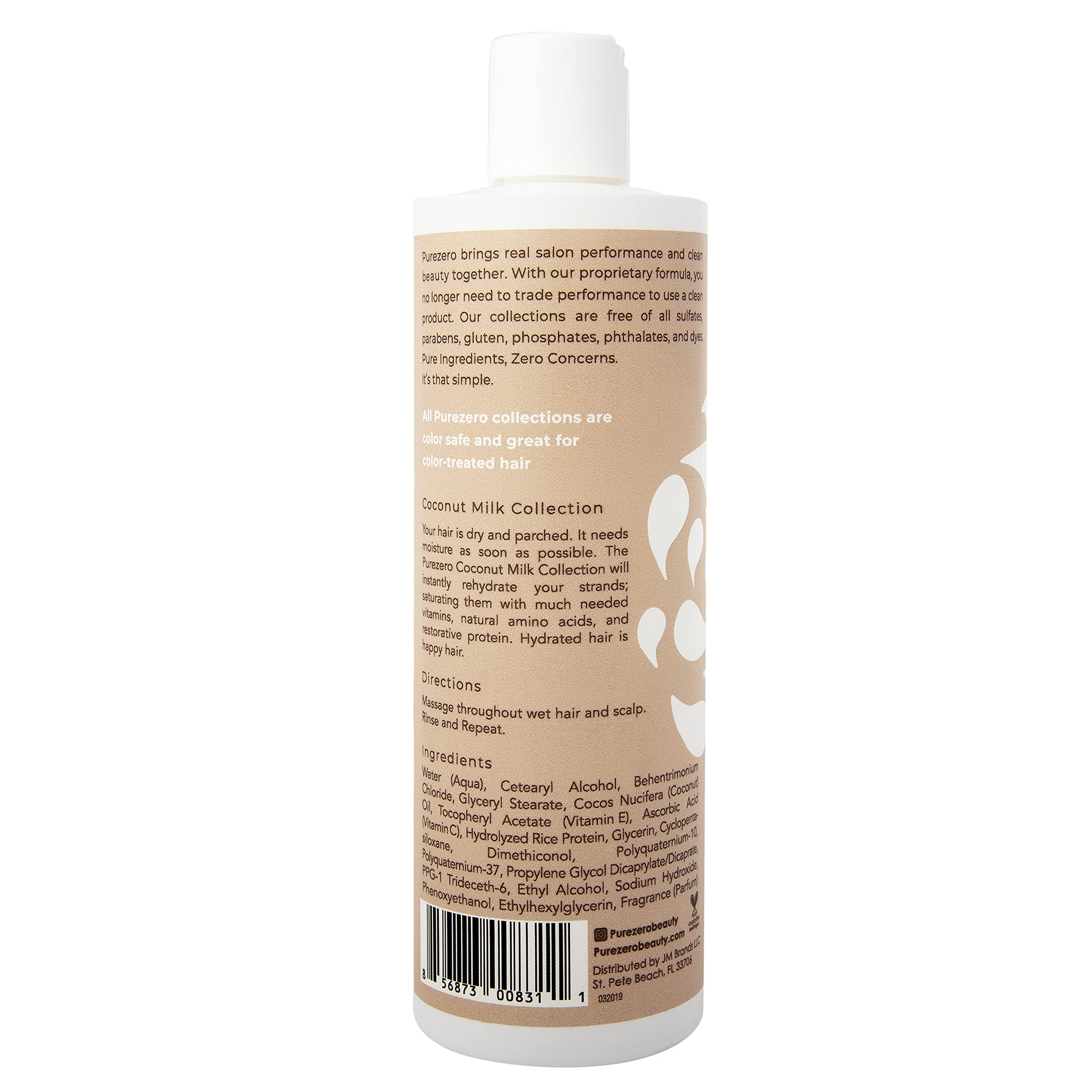 Purezero made-in-USA label on bottle