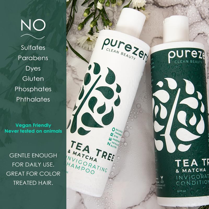 Purezero Matcha powder in a bowl emphasizes natural caffeine uplift.