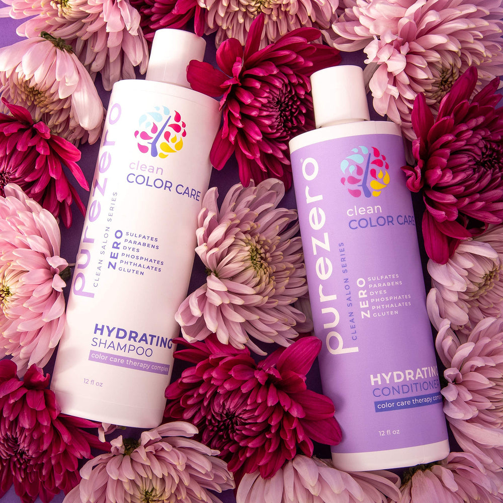 Purezero Sunflower Seed Oil UV shield image highlights environmental protection for hair.