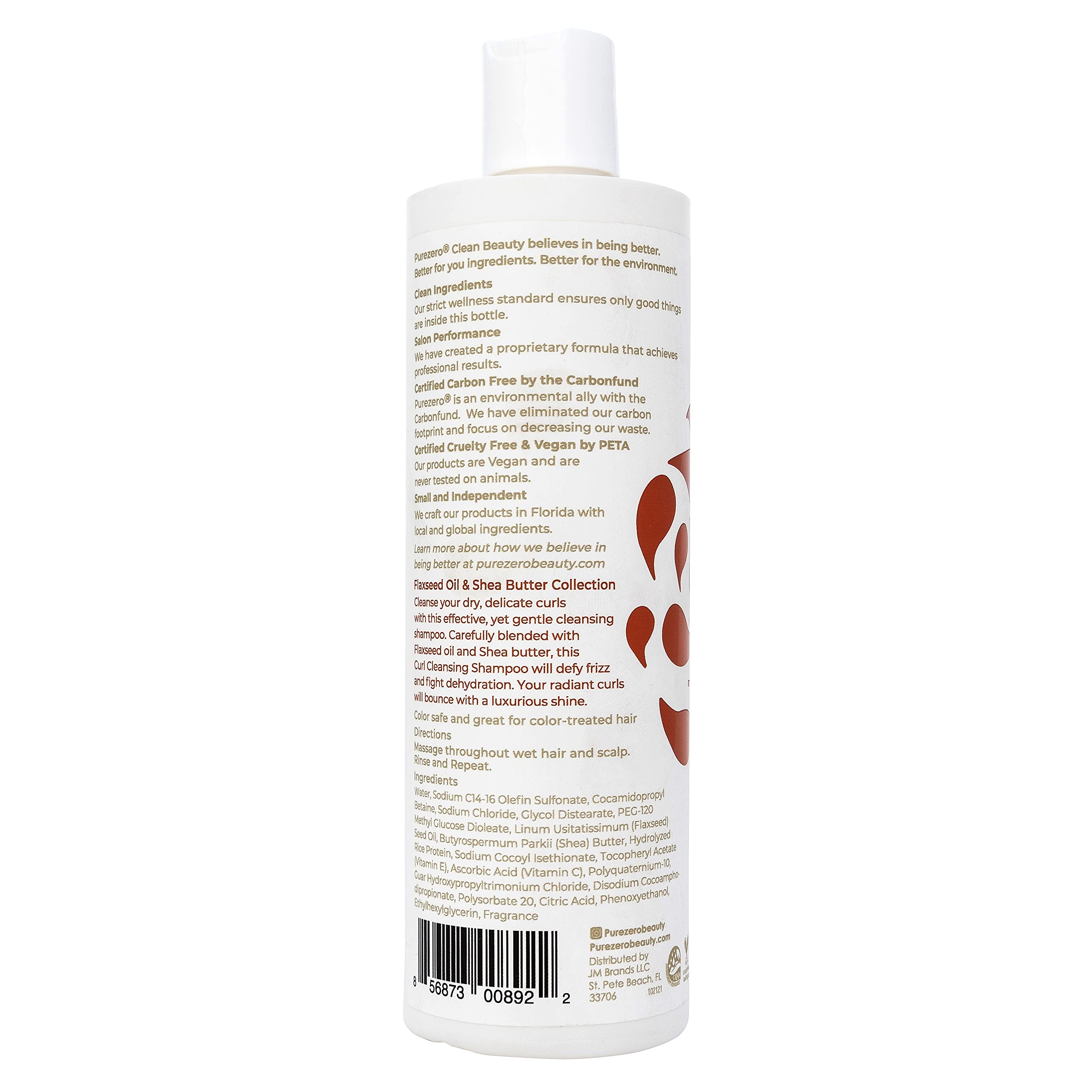 Purezero vegan cruelty-free symbol on packaging signals ethical, clean ingredients