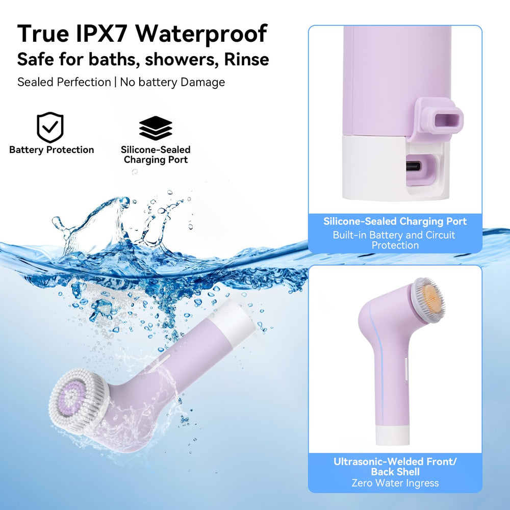 Purtif replaceable brush heads highlight hygienic long-term use.