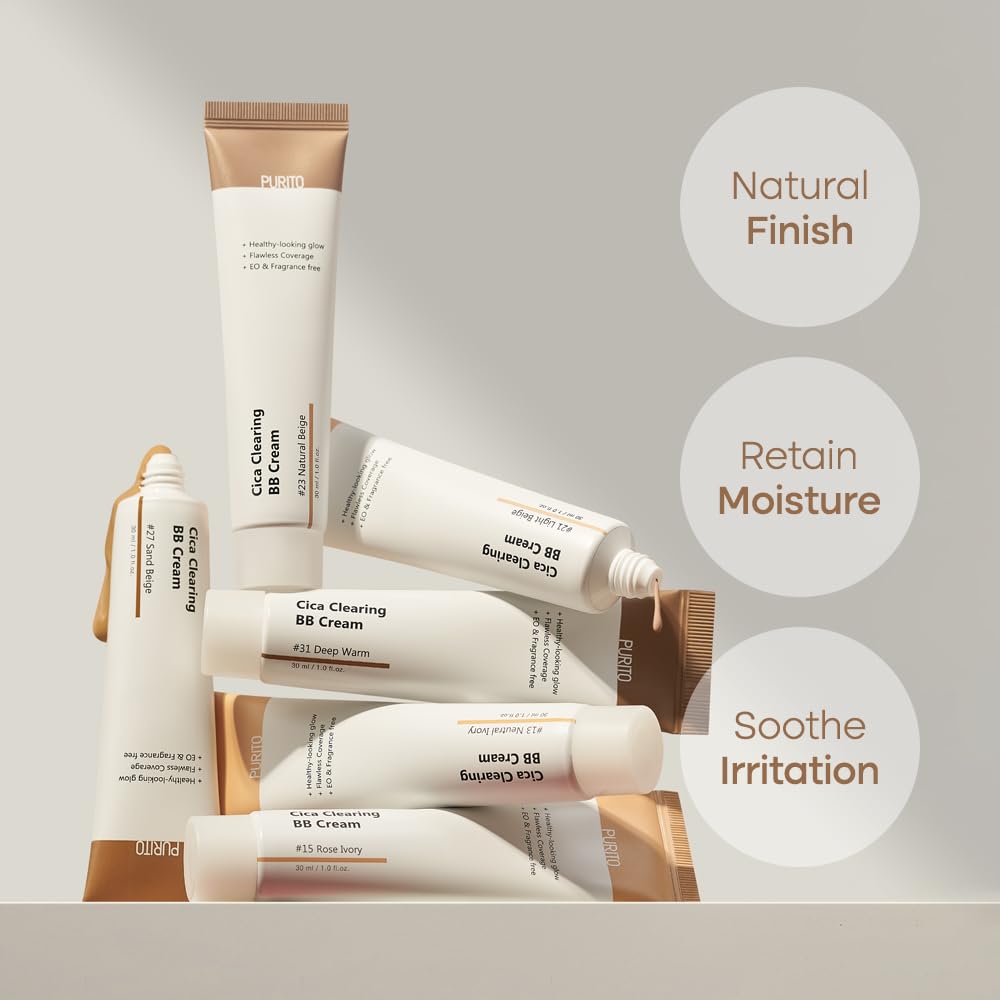 PURITO BB cream being blended on hand for even, natural-looking finish