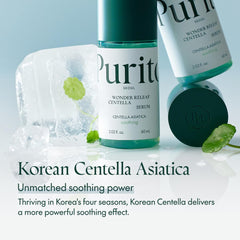 PURITO Centella Serum pump-action bottle for clean, easy morning application.