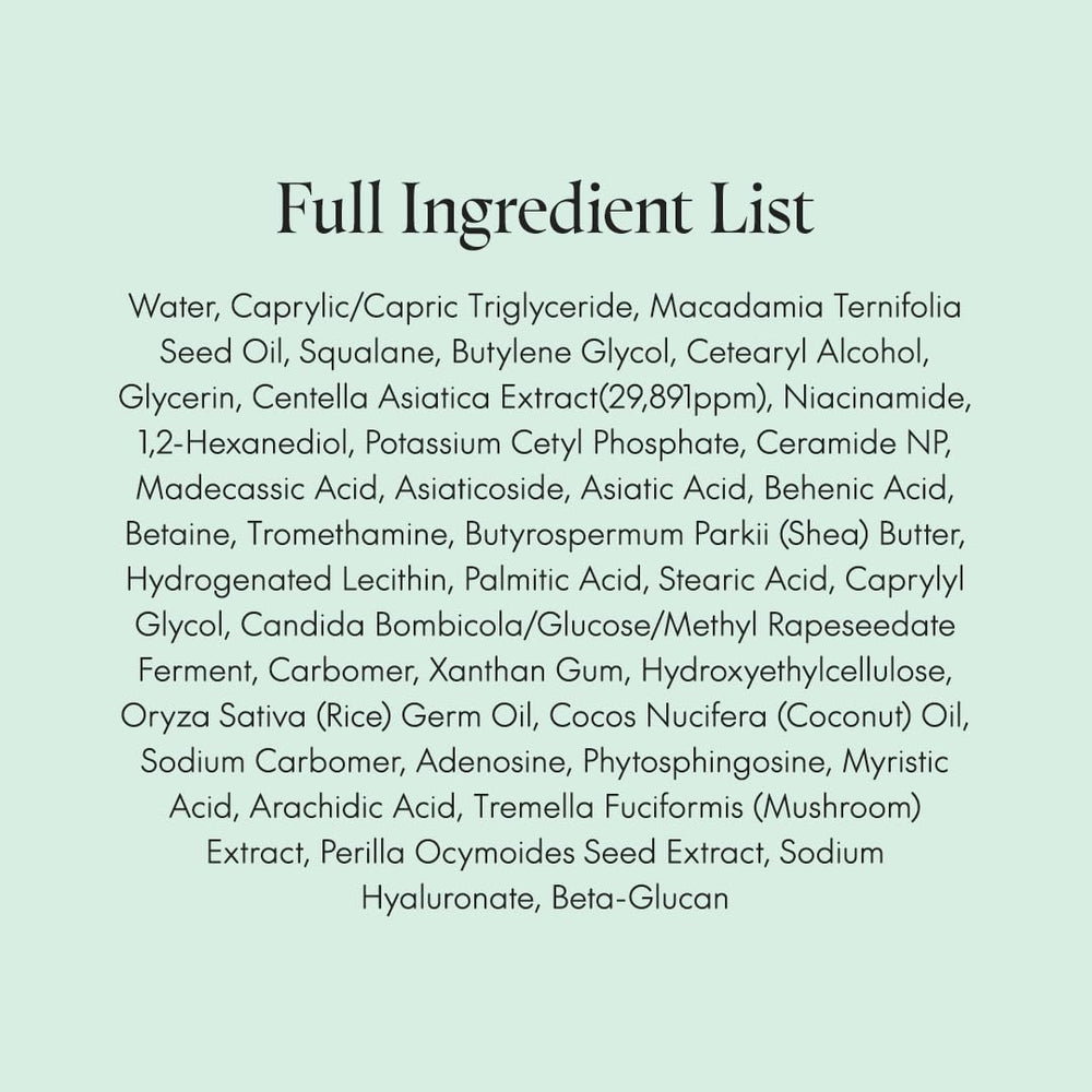 Purito Centella Unscented Cream Korean Centella infusion supports soothing, calm skin