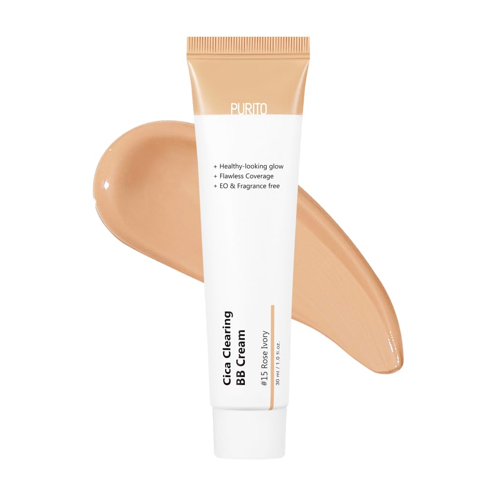 PURITO Cica Clearing BB Cream packaging highlights sustainable packaging for eco-conscious shoppers.