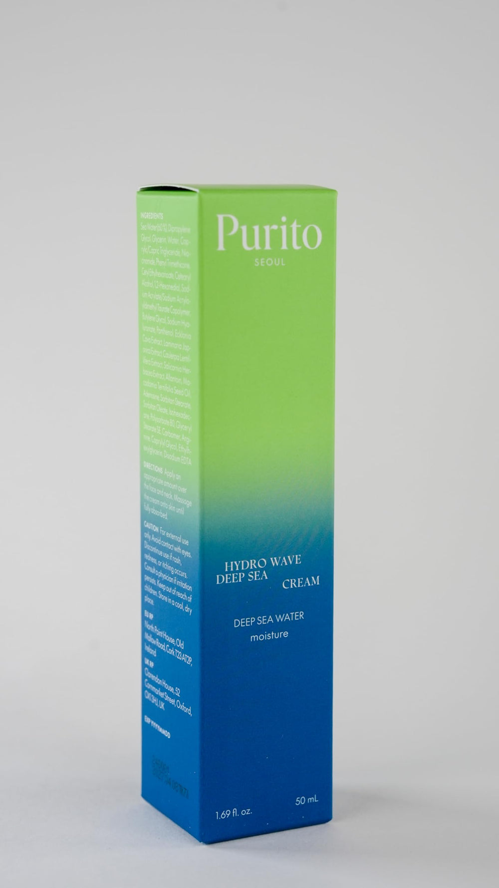 Purito Deep Sea Cream used in daily routine balancing skin oil and moisture.