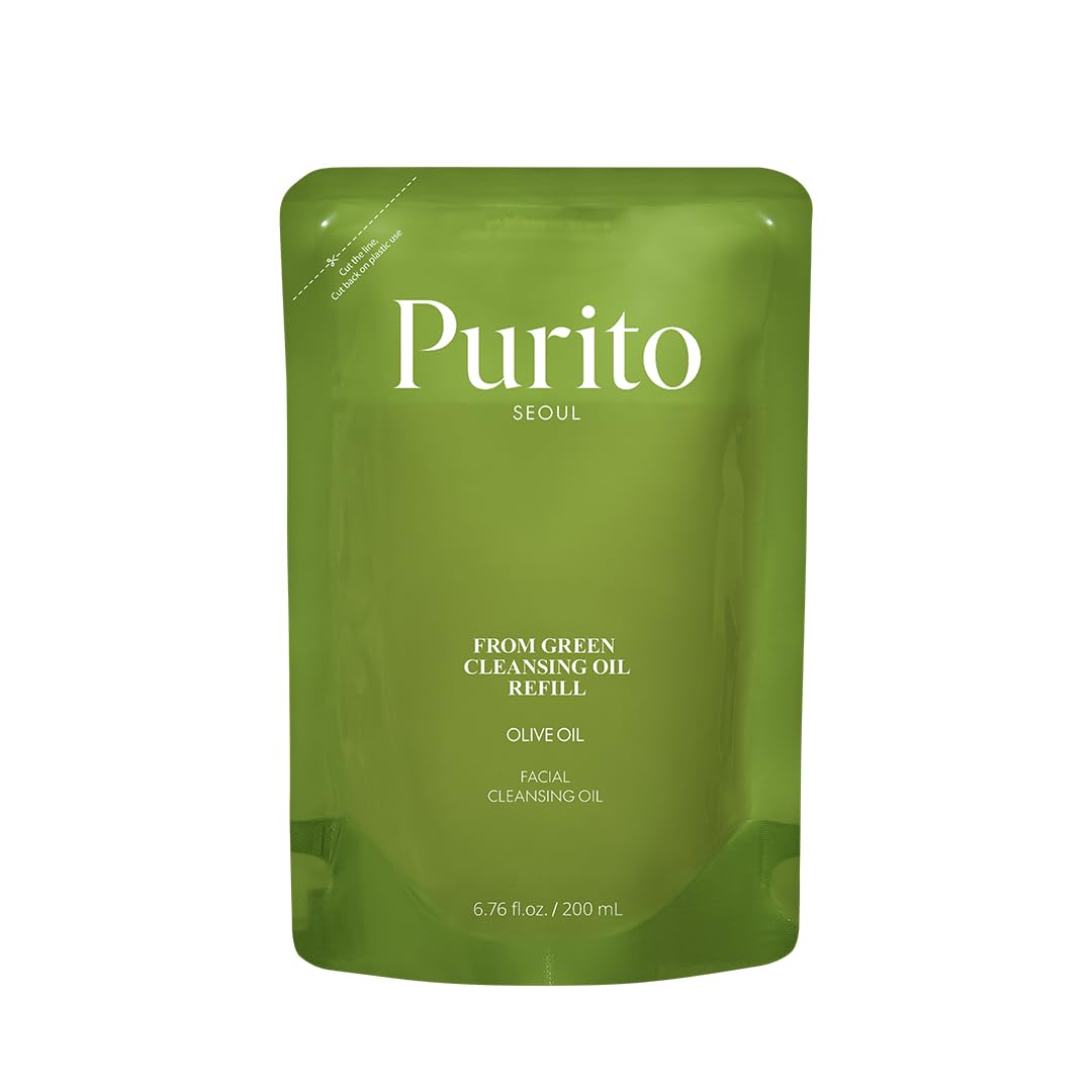 PURITO From Green cleansing oil refill bottle showing eco-friendly packaging for ongoing skincare