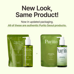 Purito From Green Cleansing Oil Set five-oil blend close-up highlights moisturizing cleanse.