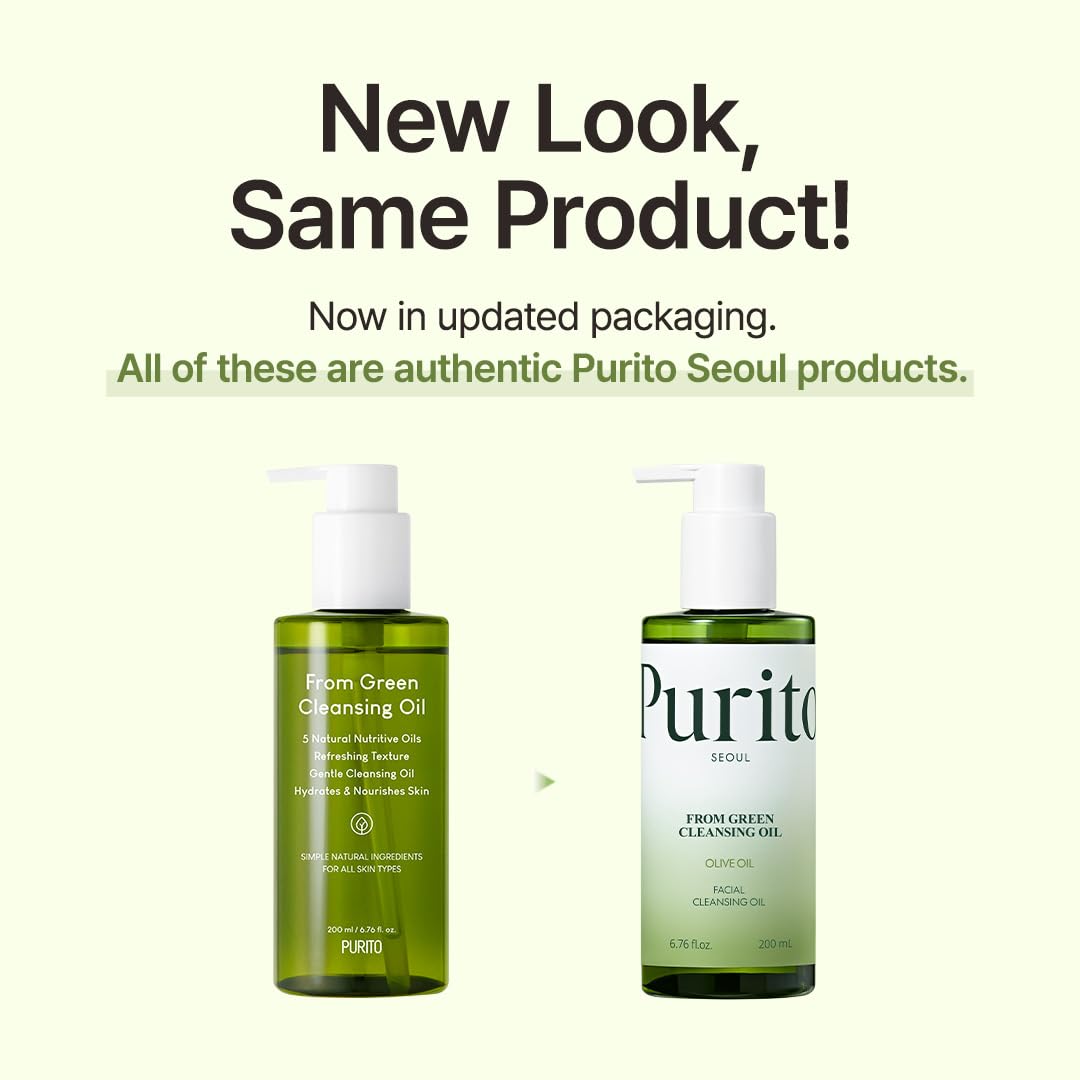 PURITO From Green Cleansing Oil removing sunscreen and makeup in real use