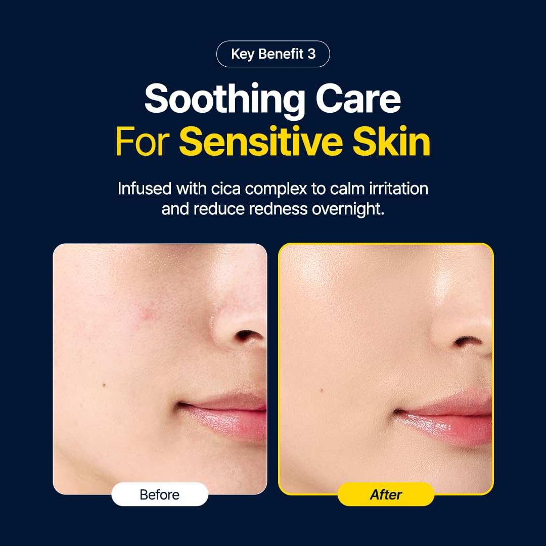 Purito Luminous Ceramide Sleeping Pack with allantoin for soothing comfort