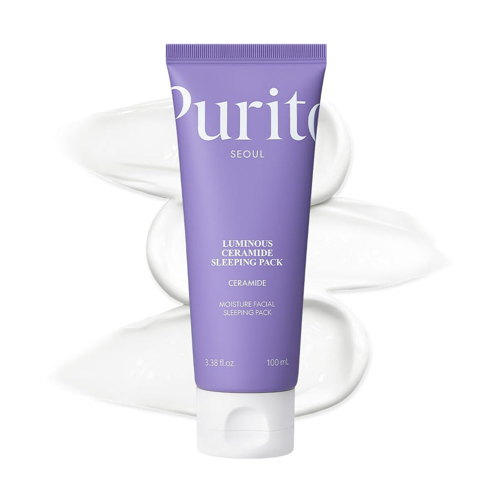 Purito Luminous Ceramide Sleeping Pack bottle for overnight barrier support