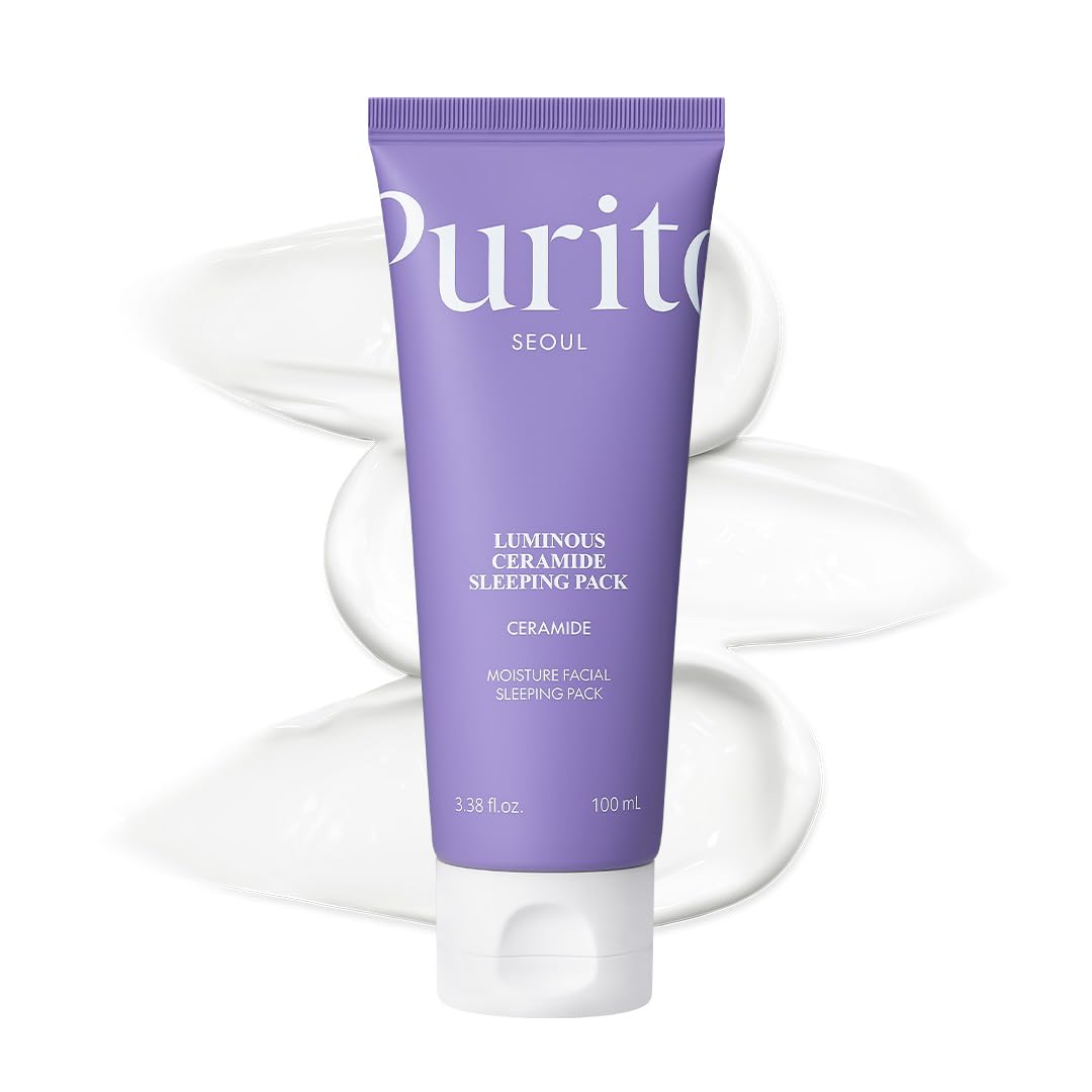 Purito Luminous Ceramide Sleeping Pack bottle for overnight barrier support