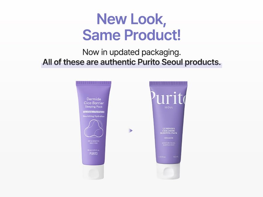 Purito Luminous Ceramide Sleeping Pack featuring squalane for hydration