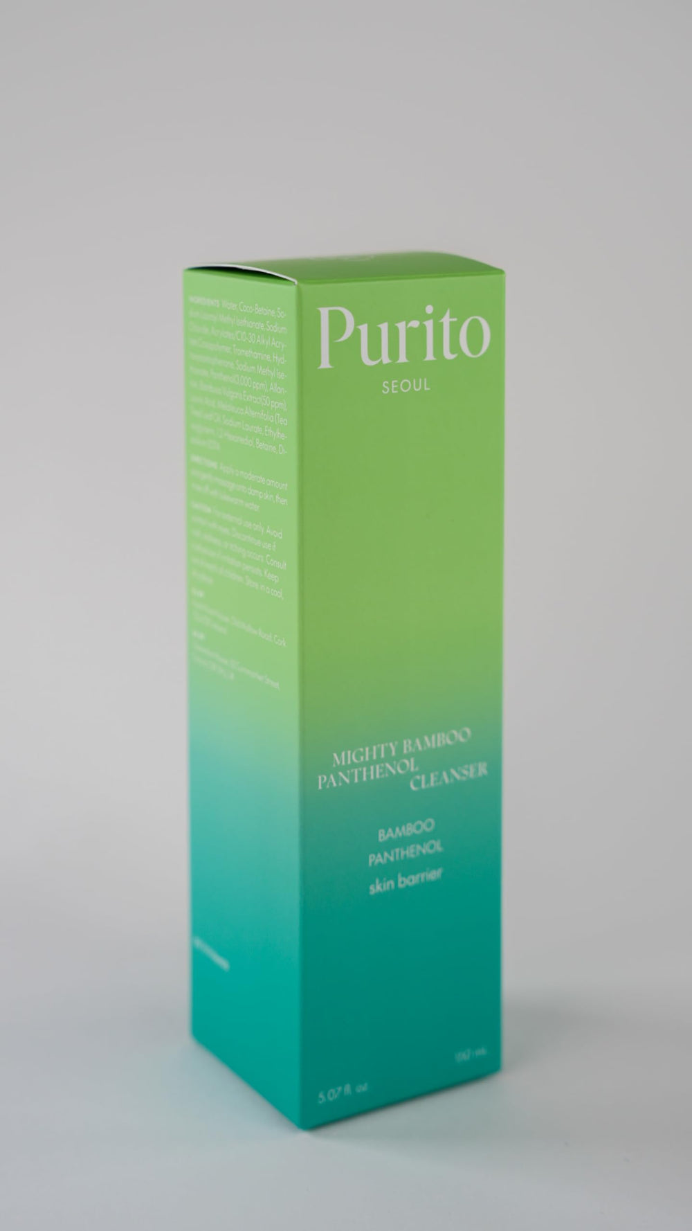 PURITO Mighty Bamboo Panthenol Cleanser hypoallergenic formula for sensitive skin