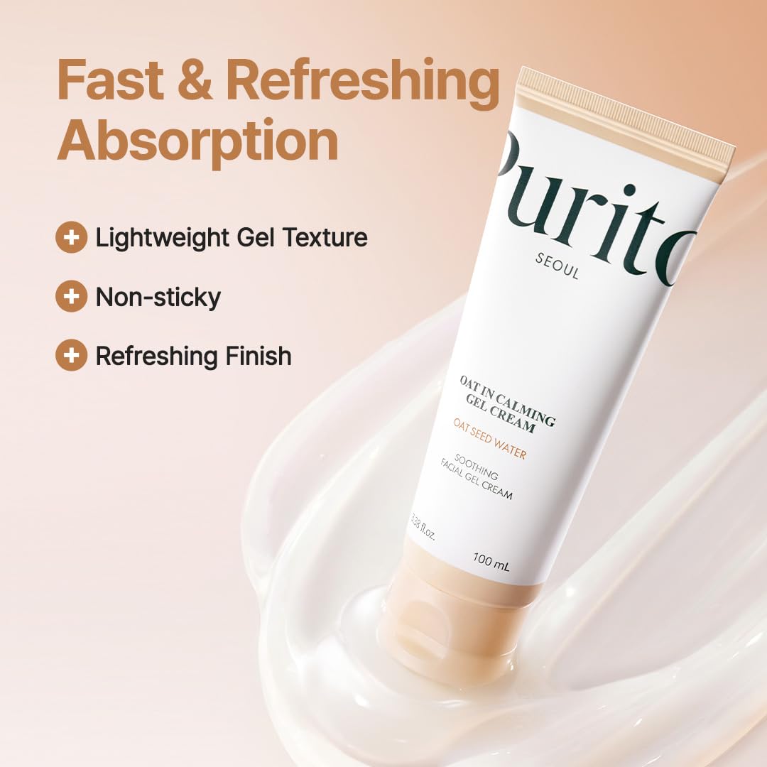PURITO Oat In Calming Gel Cream fragrance-free formula suitable for sensitive skin