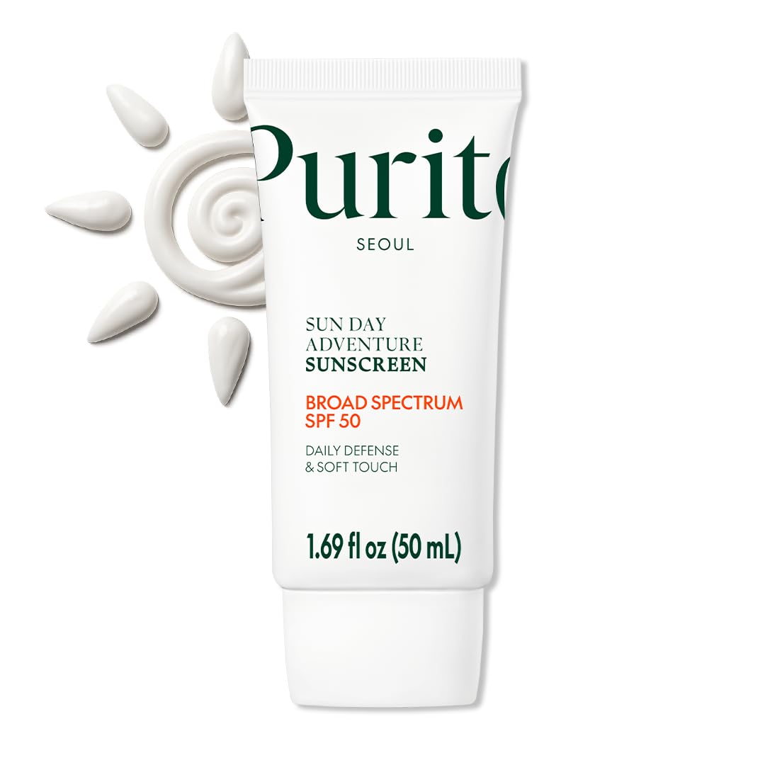 PURITO sunscreen texture glide shows ultra-smooth, fast-absorbing application.