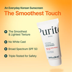 PURITO triple-tested safety with hypoallergenic, non-irritating formula for sensitive skin.