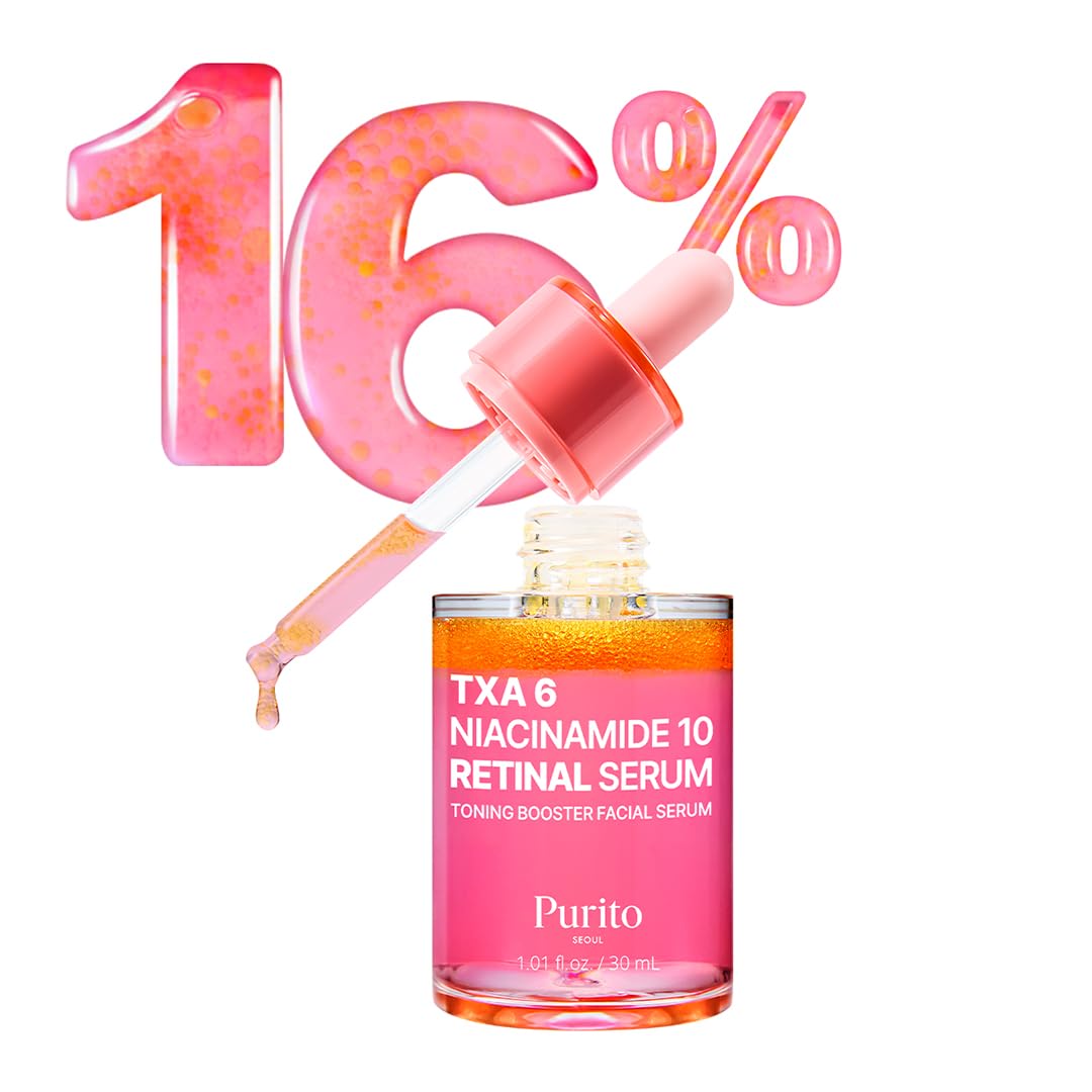 PURITO TXA 6% bottle closeup for dark spots and uneven tone.