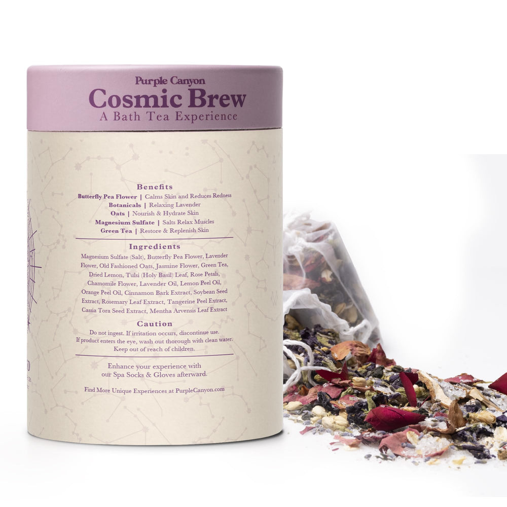 Purple Canyon Lunar Bath Tea ingredients list promises premium, fragrance-free self-care
