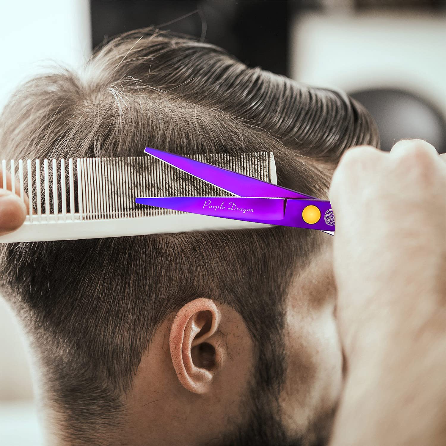 Purple Dragon gift-ready premium shears ideal for professionals