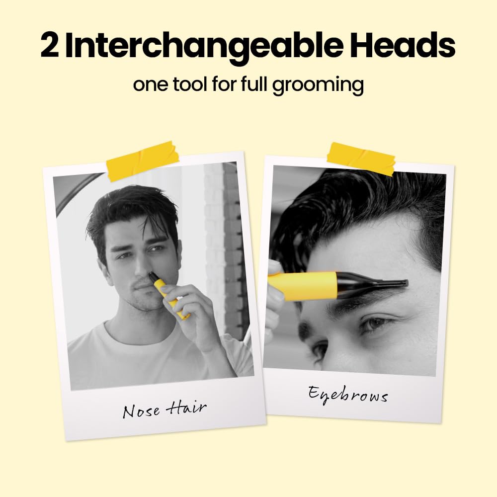 Purple Gorilla Technique ear-trimmer precision for safe ear hair grooming.