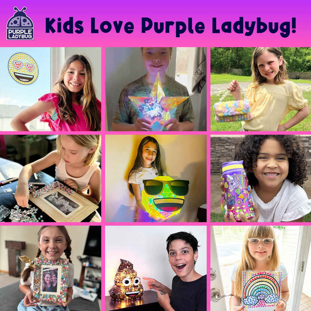PURPLE LADYBUG child-friendly packaging promotes mess-free play