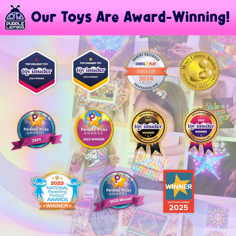 Purple Ladybug creative play fosters confidence and coordination