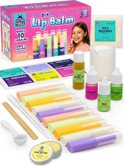 PURPLE LADYBUG DIY Lip Balm Kit front view invites hands-on creativity for budding makers.